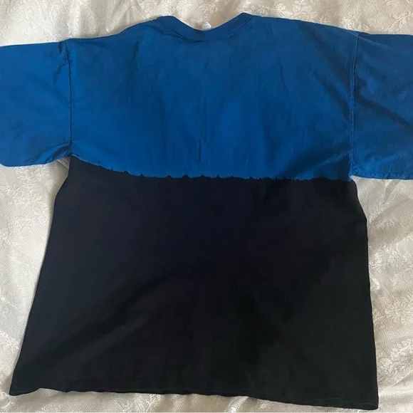 Kiss Blue and Black Short Sleeve Tee with Iconic Graphic